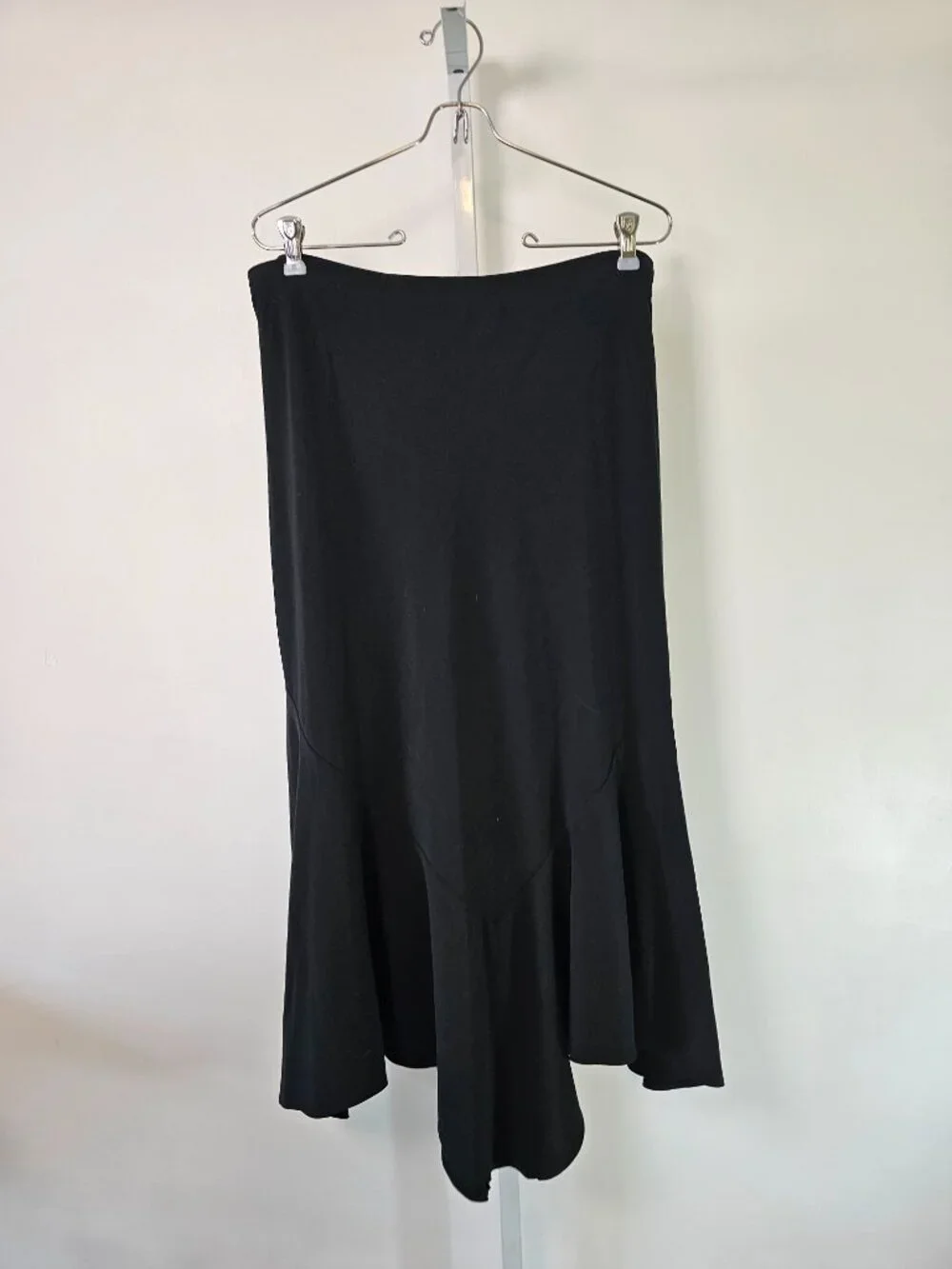 Larry Levine Skirt Black Midi Asymmetrical Goth Grunge 12